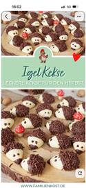 Veranstaltungsbild Igel, Pilze und Co.: Herbstliche Leckereien backen
